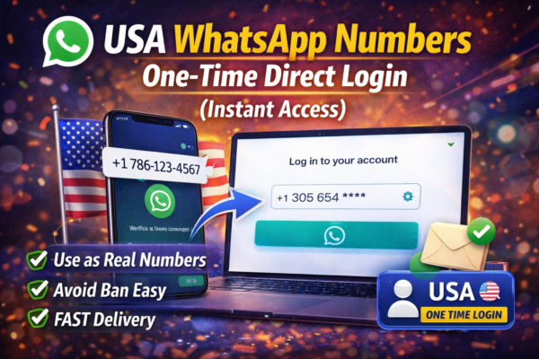 USA WhatsApp Numbers – One-Time Direct Login (Instant Access)