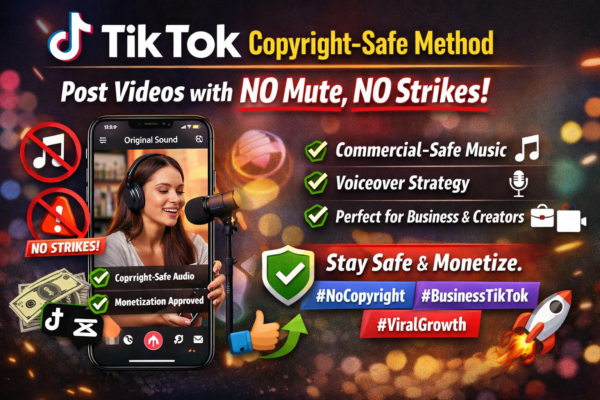 TikTok Copyright-Safe Method (No Strikes, No Mute)